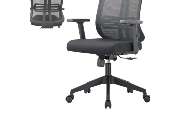 Fotel biurowy K25 WORKREST  CZARNY